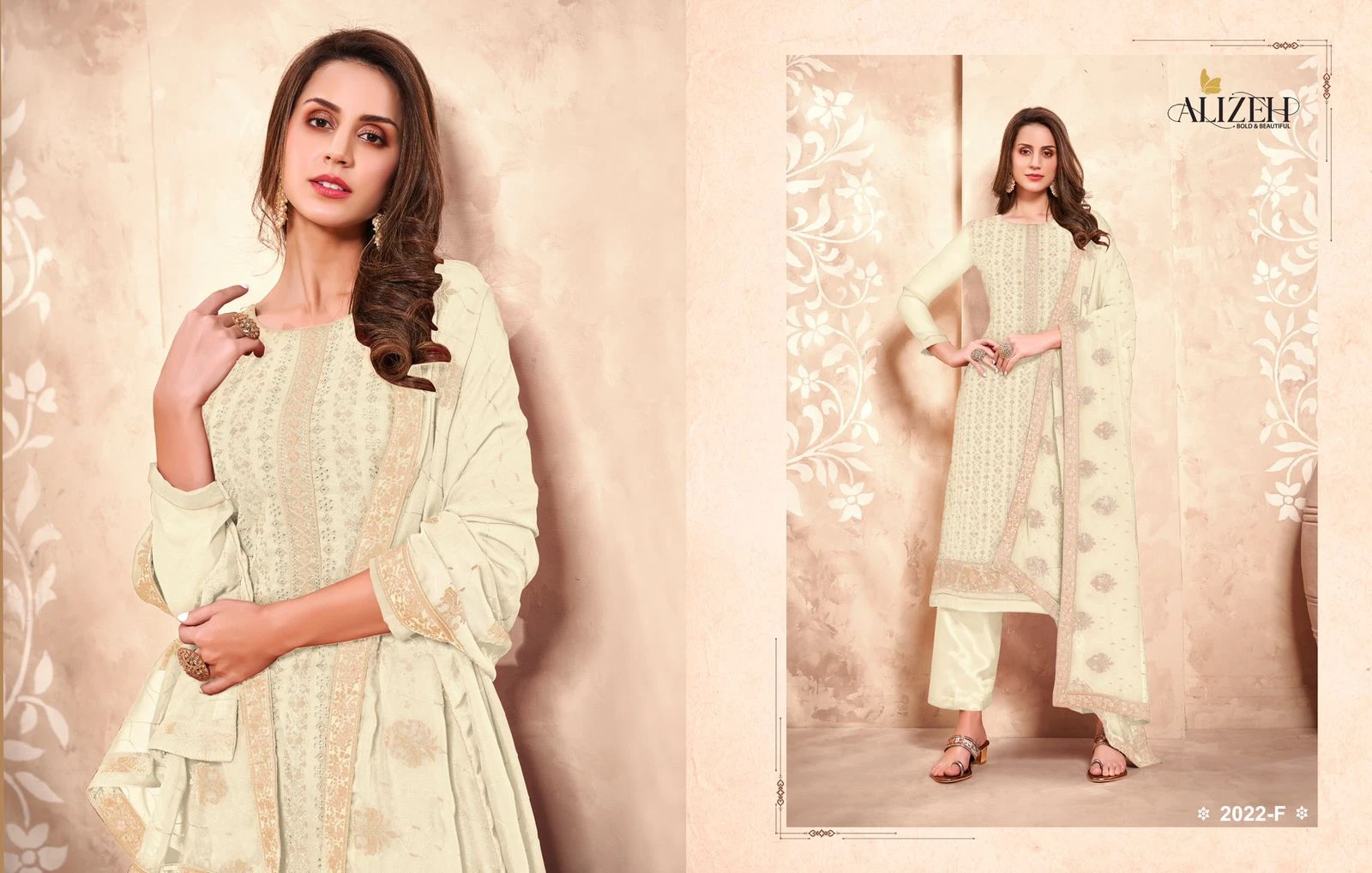 Alizeh Murad Vol 6 Alizeh Georgette Wholesale Designer Salwar Suit Catalog — Wholesale Salwar Suits, Alizeh wholesale from Surat - Gallery Image 3